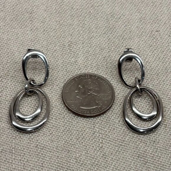 925 Sterling Silver Dangle Earrings - Picture 4 of 4